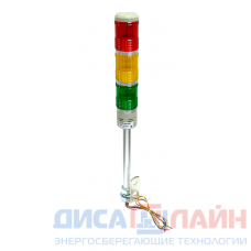 Светосигнальная колонна, 24В AC/DC, LED, красный/желтый/зеленый MT45-RYG24